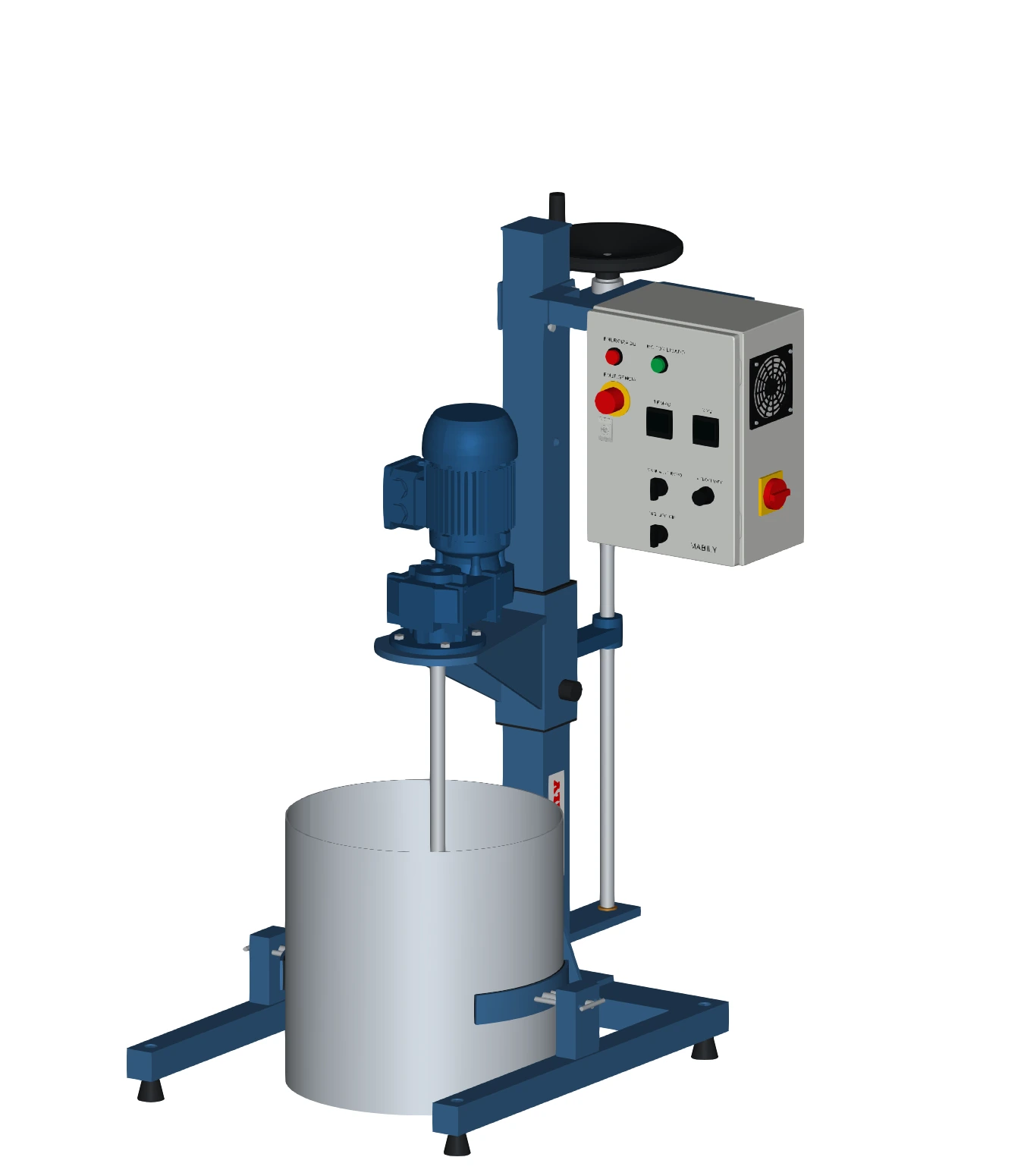 Agitador vertical modular de coluna