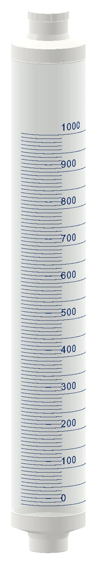 Colunas de calibração em PP · 100 a 2.000 ml