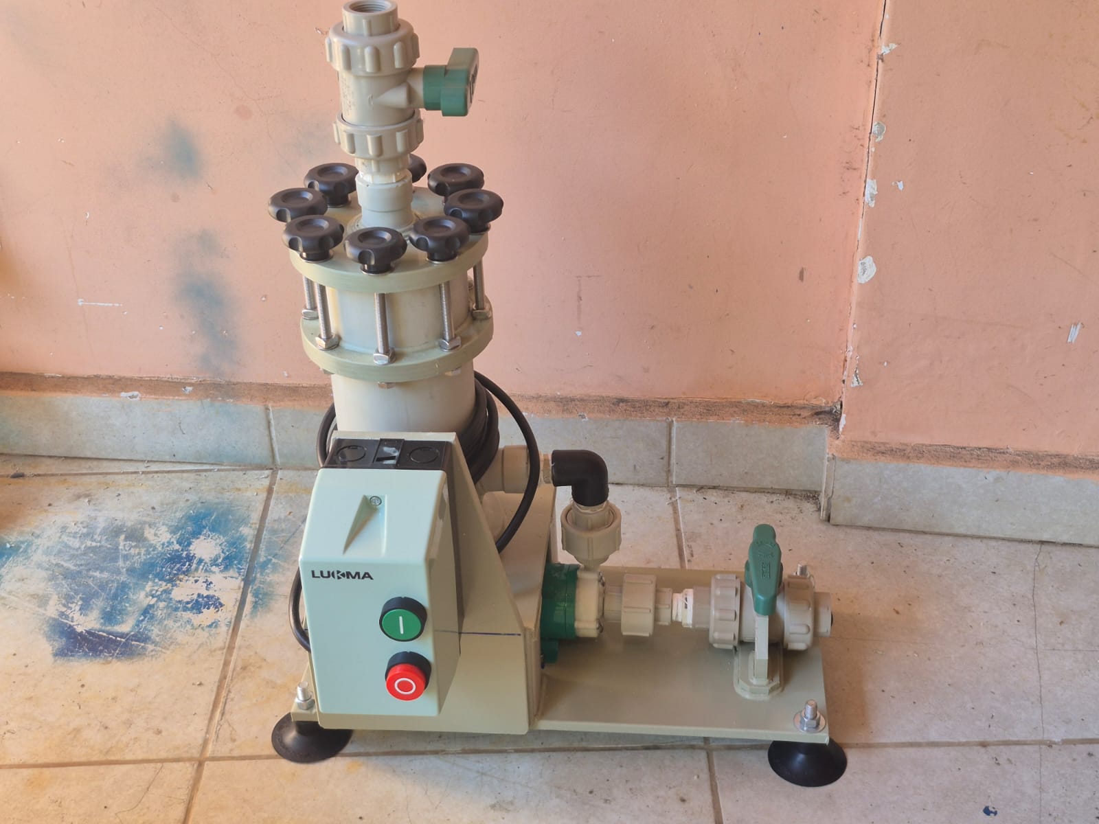 Bomba filtro compacta Mabily em polipropileno para banho de níquel e galvanoplastia