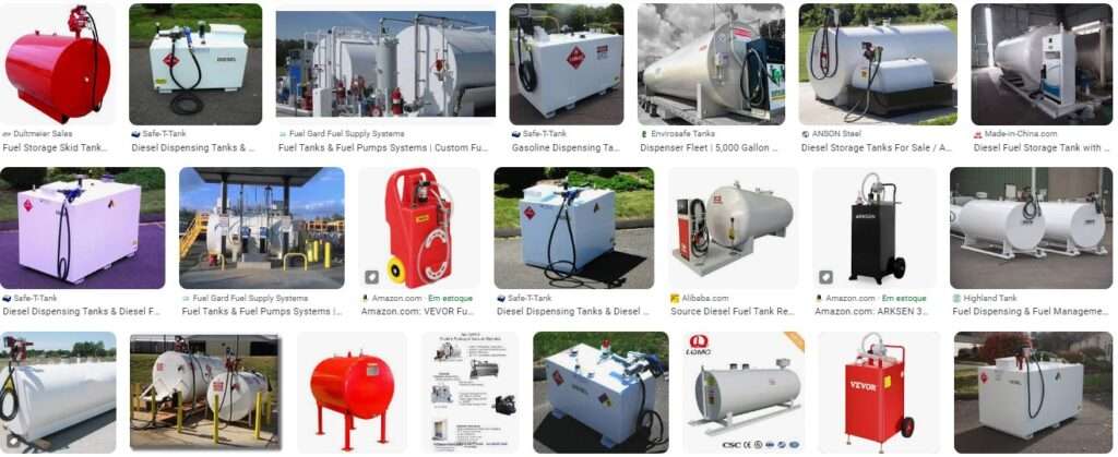 "Tanques de Combustível: Armazenamento seguro e eficiente. #AbastecimentoResponsável"